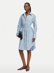 BOSS Sukienka koszulowa C_Delegant_3 50561950 Niebieski Regular Fit. Niebieskie sukienki damskie Boss, bez wzorów, z bawełny, bez ramiączek. Za 799.99 zł.