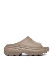 Hunter Klapki CEOWB-835337 Beżowy. Brązowe klapki damskie Hunter, bez wzorów, z kauczuku, bez obcasa, bez zapięcia. Za 149.99 zł.