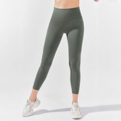 Legginsy myga Yula High-Waisted 7/8 - Olive Green - XL. Zielone legginsy damskie MYGA, m, bez wzorów. Za 199.99 zł.