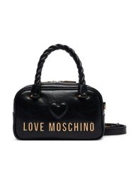 LOVE MOSCHINO Torebka JC4134PP1PL1100A Czarny. Czarne torebki klasyczne damskie Love Moschino, ze skóry, bez dodatków. Za 949.99 zł.