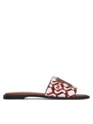 Max Mara Klapki 2616521059650 Brązowy. Brązowe klapki damskie Max Mara, bez wzorów, z materiału, bez obcasa, bez zapięcia. Za 974.99 zł.