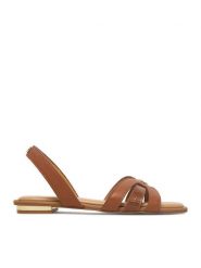 Beverly Hills Polo Club Sandały EO-R26SS09145-01 Brązowy. Brązowe sandały damskie Beverly Hills Polo Club, bez wzorów, ze skóry, bez obcasa, na płaskiej podeszwie, bez zapięcia. Za 299.99 zł.