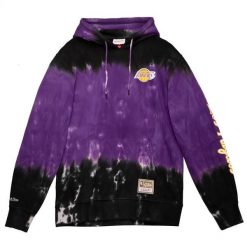 Bluza z kapturem Los Angeles Lakers Tie Dye. Bluzy damskie Mitchell & Ness, m, bez wzorów, z materiału, z kapturem. Za 419.50 zł.