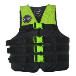 Kamizelka nylonowa zielona 50N. Czarne kamizelki damskie HANA OUTDOORS, xl, bez wzorów, z nylonu, bez kaptura. Za 229.99 zł.