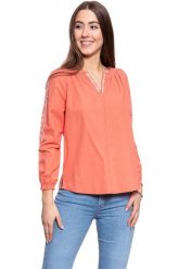 DAMSKA BLUZKA MUSTANG Edda V Embroidery 1008923 8139. Bluzki damskie Mustang, s, bez wzorów, bez kołnierzyka, bez ramiączek. W wyprzedaży za 39.99 zł.
