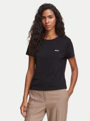 BOSS T-Shirt C_Esogo_1 50506973 Czarny Regular Fit. Czarne t-shirty damskie Boss, xl, bez wzorów, z bawełny, bez kołnierzyka. Za 229.99 zł.