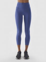 4F Legginsy sportowe w kolorze niebieskim rozmiar: S. Niebieskie legginsy damskie 4F, s, bez wzorów, z materiału, outdoorowe. Za 57.20 zł.