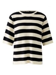 Miss Lagotte Sweter w kolorze kremowo-czarnym rozmiar: 42. Brązowe swetry klasyczne damskie Miss Lagotte, ze splotem, bez kołnierzyka. Za 153.34 zł.