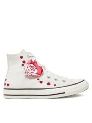 Converse Trampki Chuck Taylor All Star Roses A13650C Biały. Białe trampki damskie Converse, bez wzorów, z materiału, bez zapięcia. Za 239.99 zł.