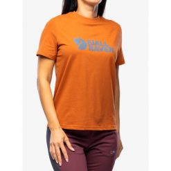 Koszulka bawełniana damska Fjallraven Logo Tee. Brązowe bluzki damskie Fjällräven, l, bez wzorów, z bawełny, bez kołnierzyka, bez ramiączek. Za 158.99 zł.