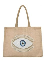 BLE Shopper bag w kolorze beżowym - 42 x 32 x 12 cm rozmiar: onesize. Brązowe shopper bag BLE, bez wzorów, z materiału, na ramię, bez dodatków. Za 81.95 zł.