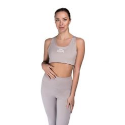 Biustonosz dla kobiet Lonsdale Wardour. Białe biustonosze sportowe damskie Lonsdale, bez wzorów. Za 179.50 zł.