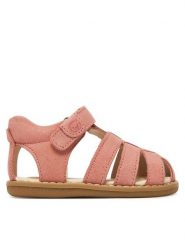 Lasocki Kids Sandały CEO-CI12-BOB-02(II)DZ Różowy. Czerwone sandały dziewczęce Lasocki Kids, z nubiku, bez obcasa, bez zapięcia. Za 119.99 zł.