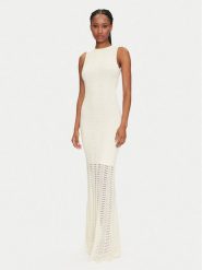 Marciano Guess Sukienka dzianinowa 5GGK44 5869Z Écru Regular Fit. Sukienki damskie Marciano Guess, z aplikacjami, z dzianiny, bez ramiączek. Za 639.99 zł.