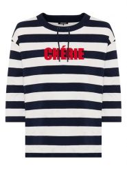 Olsen Bluza w kolorze granatowo-białym rozmiar: 38. Białe bluzy damskie Olsen, bez wzorów, bez kaptura. Za 114.95 zł.