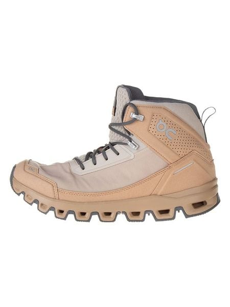 ON RUNNING Botki "Cloudridge" w kolorze beżowym rozmiar: 42,5. Brązowe botki damskie On Running, z materiału, bez obcasa, bez zapięcia. Za 314.75 zł.