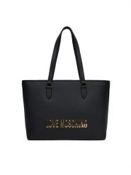 LOVE MOSCHINO Torebka JC4190PP1NKD0000 Czarny. Czarne torebki klasyczne damskie Love Moschino, ze skóry, bez dodatków. Za 669.99 zł.