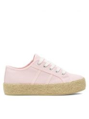 DeeZee Espadryle WSS21067-01 Różowy. Czerwone espadryle damskie DeeZee, bez wzorów, z materiału, bez obcasa. Za 69.99 zł.
