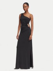 Guess Sukienka wieczorowa W6BK09 K6012 Czarny Slim Fit. Czarne sukienki damskie Guess, z aplikacjami, z syntetyku, wizytowe, bez ramiączek. Za 654.99 zł.