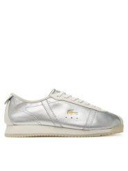Lacoste Sneakersy Club-Low 7-50SFA0062 Srebrny. Szare obuwie sportowe damskie Lacoste, ze skóry, bez zapięcia. Za 429.99 zł.