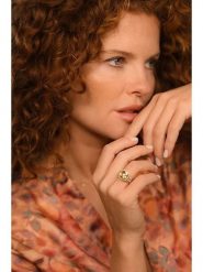 Maison héritage PARIS Złoty pierścionek "Divine" z diamentami rozmiar: 50. Pomarańczowe pierścionki damskie maison héritage PARIS, z cytrynem, złote. Za 2,479.99 zł.