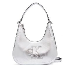 Torebka Calvin Klein. Szare torebki klasyczne damskie Calvin Klein, bez dodatków. Za 409.99 zł.
