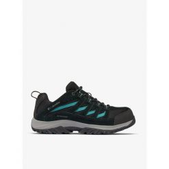 Buty turystyczne damskie Columbia Crestwood Waterproof. Czarne obuwie trekkingowe damskie Columbia, bez zapięcia. Za 382.99 zł.
