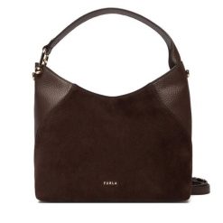 Torebka Furla. Brązowe torebki klasyczne damskie Furla, bez dodatków. Za 1,739.00 zł.