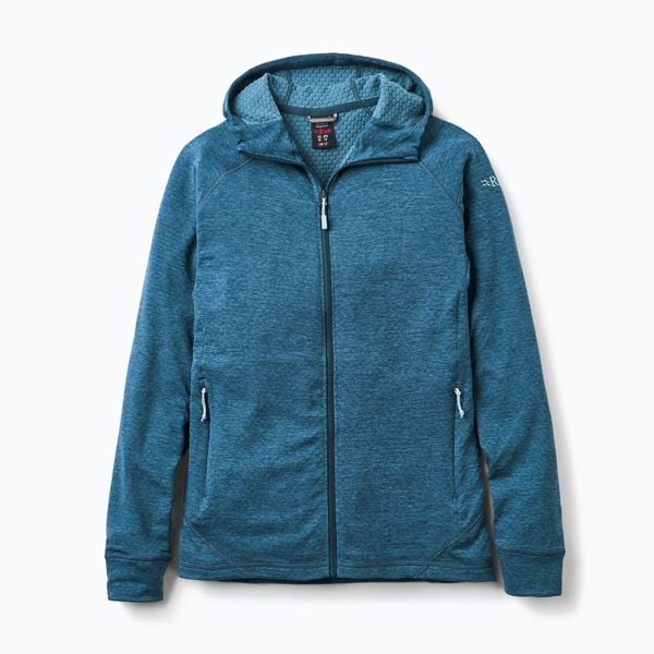 Bluza damska Rab Nexus Hoody. Niebieskie bluzy damskie RAB, m, bez wzorów, z elastanu, bez kaptura. Za 449.99 zł.