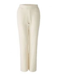 Oui Spodnie w kolorze kremowym rozmiar: 36. Brązowe spodnie materiałowe damskie Oui, bez wzorów, z materiału. Za 105.38 zł.