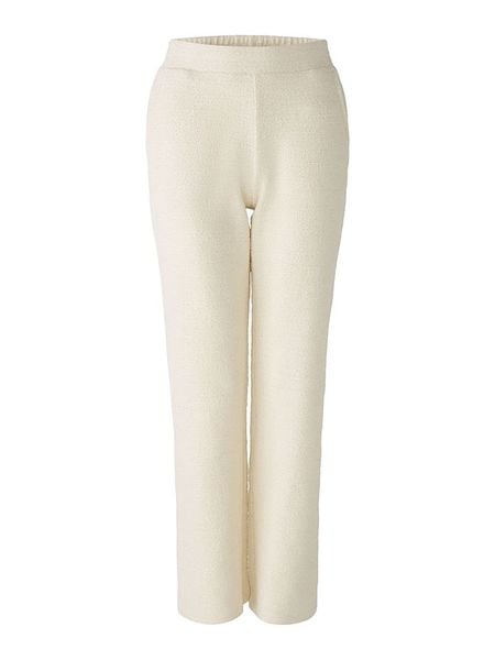 Oui Spodnie w kolorze kremowym rozmiar: 36. Brązowe spodnie materiałowe damskie Oui, bez wzorów, z materiału. Za 109.78 zł.