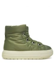 Converse Trzewiki Chuck Taylor All Star Elements Boot High Top A14275C Zielony. Zielone botki damskie Converse, z materiału, retro, bez obcasa, na płaskiej podeszwie, bez zapięcia. Za 399.99 zł.