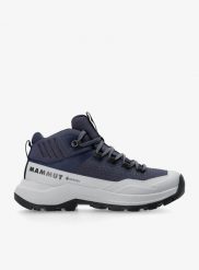 Buty turystyczne damskie wysokie Mammut Sertig III Mid GTX. Niebieskie obuwie trekkingowe damskie Mammut, z gore-texu, bez zapięcia. Za 890.99 zł.
