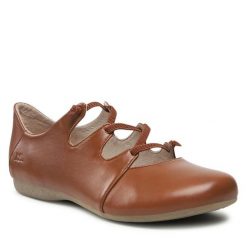 Półbuty Josef Seibel. Brązowe półbuty damskie Josef Seibel, bez wzorów, bez obcasa, na płaskiej podeszwie, bez zapięcia. Za 329.99 zł.
