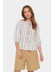 SAINT TROPEZ Bluzka w kolorze beżowym rozmiar: XS. Brązowe bluzki damskie Saint Tropez, xs, bez wzorów, bez kołnierzyka, bez ramiączek. Za 126.99 zł.