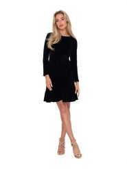 Made of emotion Sukienka w kolorze czarnym rozmiar: L. Czarne sukienki damskie Made Of Emotion, bez wzorów, bez ramiączek. Za 212.99 zł.