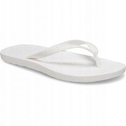 Japonki Dla Dorosłych Crocs Flip. Niebieskie klapki damskie Crocs, bez wzorów, z materiału, bez obcasa, bez zapięcia. Za 119.99 zł.