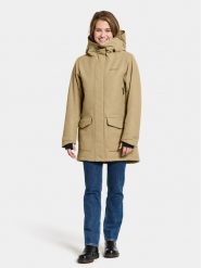 Didriksons Parka Frida Wns Parka 7 504815 Beżowy Regular Fit. Brązowe parki damskie Didriksons, z syntetyku, bez kaptura. Za 649.99 zł.