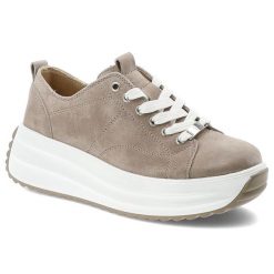 Beżowe Sneakersy Filippo Modne Obuwie Damskie Na Platformie. Brązowe obuwie sportowe damskie Filippo, na wiosnę, z jeansu, bez zapięcia. Za 209.00 zł.