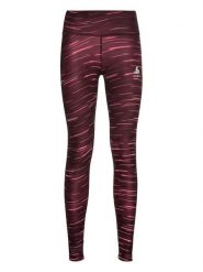 Odlo Legginsy sportowe "Zeroweight" w kolorze bordowym rozmiar: S. Czerwone legginsy sportowe damskie ODLO, s, bez wzorów, z podwyższonym stanem, outdoorowe. Za 241.56 zł.