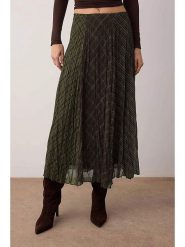 Trendyol Spódnica w kolorze oliwkowo-brązowym rozmiar: 36. Brązowe spódnice damskie Trendyol, bez wzorów, maxi. Za 95.99 zł.