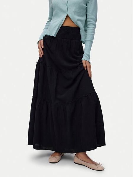 Vero Moda Spódnica maxi Keeley 10316487 Czarny Regular Fit. Czarne spódnice damskie Vero Moda, s, bez wzorów, z bawełny, maxi. Za 161.99 zł.