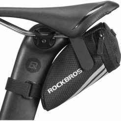 Sakwa pod siodełko rowerowe Rockbros C28-1 (0,6l). Czarne torebki klasyczne damskie ROCKBROS, bez dodatków. Za 42.00 zł.