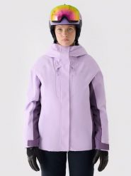 4F Kurtka narciarska w kolorze fioletowym rozmiar: L. Różowe kurtki sportowe damskie 4F, l, bez wzorów, bez kaptura. Za 438.21 zł.