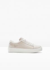 Sneakersy na podeszwie platformie. Brązowe obuwie sportowe casual damskie bonprix, bez zapięcia. Za 114.99 zł.
