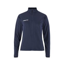 Damska wodoodporna kurtka zapinana na zamek Craft Evolve 2.0. Niebieskie kurtki damskie Craft, l, z aplikacjami, z materiału, bez kaptura. Za 279.30 zł.