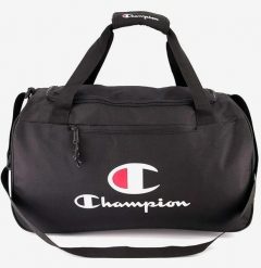 Torba sportowa Champion 52 x 28 x 28 cm. Czarne torby sportowe Champion, bez wzorów, z poliesteru. Za 229.99 zł.