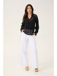 Cream Bluzka w kolorze czarnym rozmiar: 40. Czarne bluzki damskie Cream, bez wzorów, bez kołnierzyka, bez ramiączek. Za 100.28 zł.