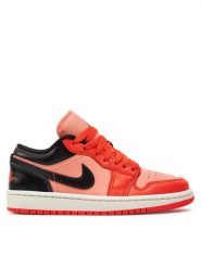 Nike Sneakersy Air Jordan 1 Low Se DM3379 600 Koralowy. Pomarańczowe obuwie sportowe damskie Nike, ze skóry, bez zapięcia. Za 599.99 zł.