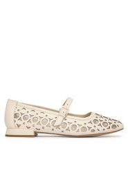 Caprice Baleriny 9-22511-46 Beżowy. Brązowe balerinki damskie Caprice, bez wzorów, ze skóry. Za 275.99 zł.